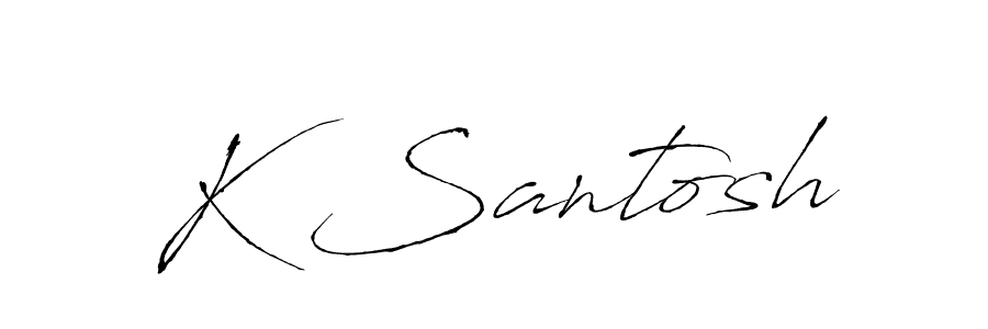 See photos of K Santosh official signature by Spectra . Check more albums & portfolios. Read reviews & check more about Antro_Vectra font. K Santosh signature style 6 images and pictures png
