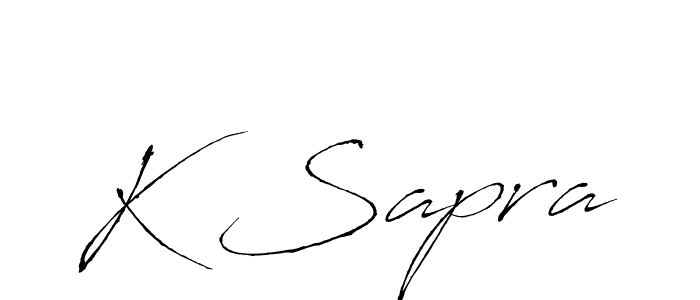 if you are searching for the best signature style for your name K Sapra. so please give up your signature search. here we have designed multiple signature styles  using Antro_Vectra. K Sapra signature style 6 images and pictures png
