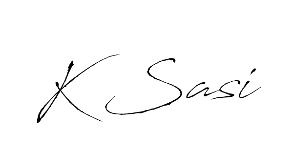 How to make K Sasi name signature. Use Antro_Vectra style for creating short signs online. This is the latest handwritten sign. K Sasi signature style 6 images and pictures png