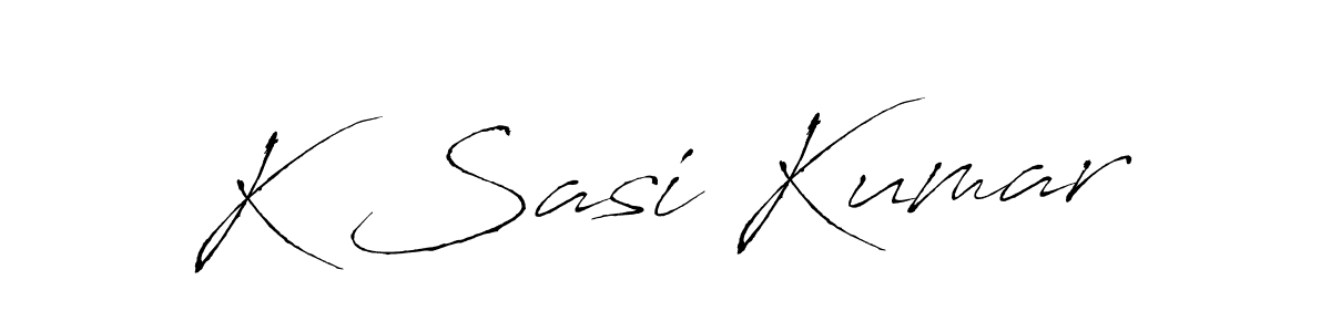 Antro_Vectra is a professional signature style that is perfect for those who want to add a touch of class to their signature. It is also a great choice for those who want to make their signature more unique. Get K Sasi Kumar name to fancy signature for free. K Sasi Kumar signature style 6 images and pictures png