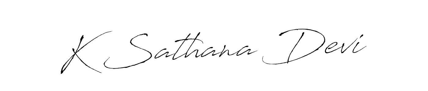 Use a signature maker to create a handwritten signature online. With this signature software, you can design (Antro_Vectra) your own signature for name K Sathana Devi. K Sathana Devi signature style 6 images and pictures png