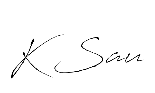 Make a beautiful signature design for name K Sau. Use this online signature maker to create a handwritten signature for free. K Sau signature style 6 images and pictures png