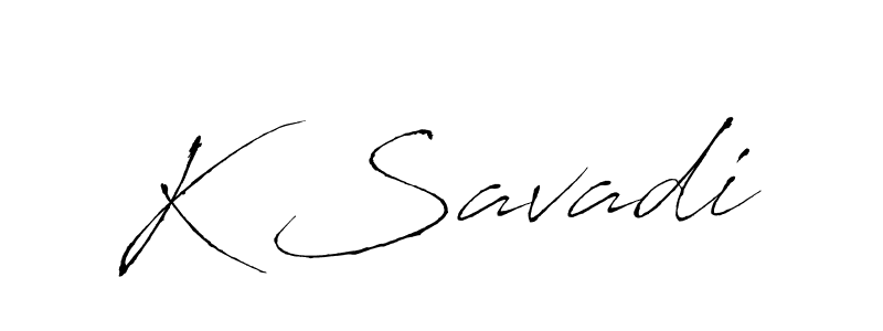 Use a signature maker to create a handwritten signature online. With this signature software, you can design (Antro_Vectra) your own signature for name K Savadi. K Savadi signature style 6 images and pictures png