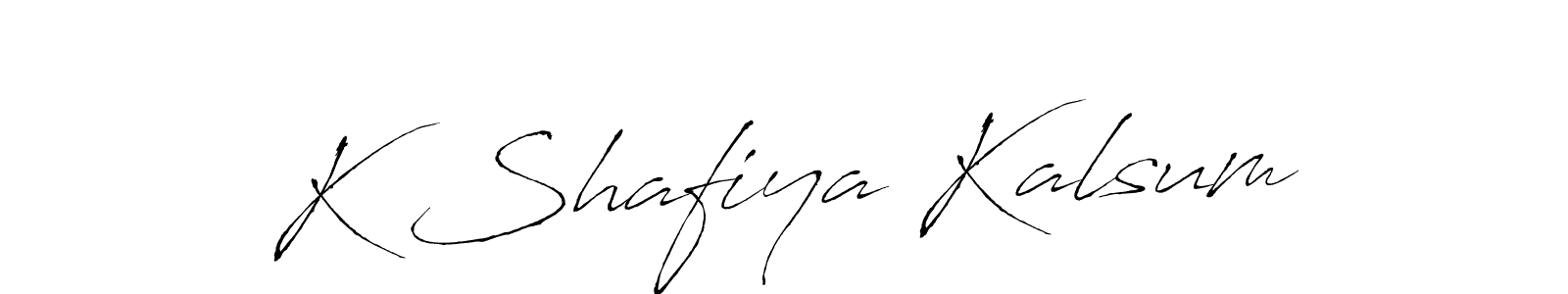 Check out images of Autograph of K Shafiya Kalsum name. Actor K Shafiya Kalsum Signature Style. Antro_Vectra is a professional sign style online. K Shafiya Kalsum signature style 6 images and pictures png