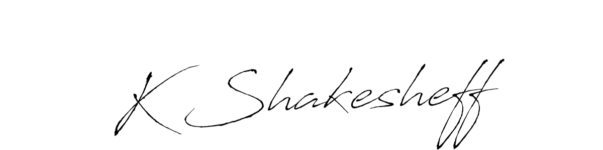 K Shakesheff stylish signature style. Best Handwritten Sign (Antro_Vectra) for my name. Handwritten Signature Collection Ideas for my name K Shakesheff. K Shakesheff signature style 6 images and pictures png