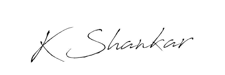 Antro_Vectra is a professional signature style that is perfect for those who want to add a touch of class to their signature. It is also a great choice for those who want to make their signature more unique. Get K Shankar name to fancy signature for free. K Shankar signature style 6 images and pictures png