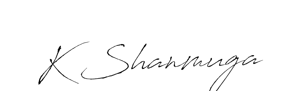 You should practise on your own different ways (Antro_Vectra) to write your name (K Shanmuga) in signature. don't let someone else do it for you. K Shanmuga signature style 6 images and pictures png