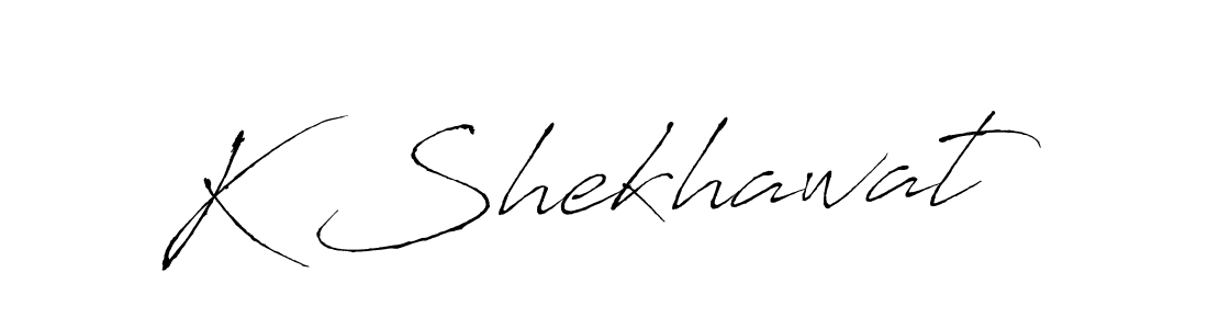 How to make K Shekhawat signature? Antro_Vectra is a professional autograph style. Create handwritten signature for K Shekhawat name. K Shekhawat signature style 6 images and pictures png