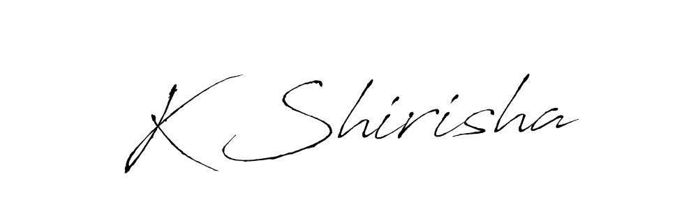 You should practise on your own different ways (Antro_Vectra) to write your name (K Shirisha) in signature. don't let someone else do it for you. K Shirisha signature style 6 images and pictures png