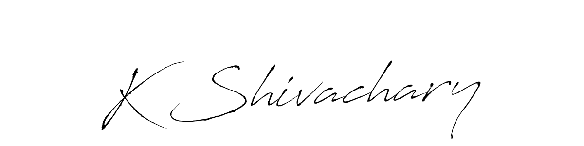 How to make K Shivachary signature? Antro_Vectra is a professional autograph style. Create handwritten signature for K Shivachary name. K Shivachary signature style 6 images and pictures png