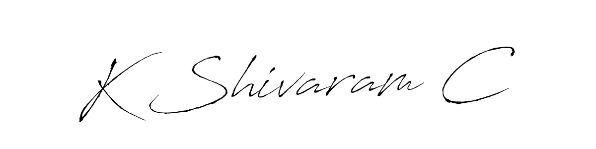 Make a beautiful signature design for name K Shivaram C. With this signature (Antro_Vectra) style, you can create a handwritten signature for free. K Shivaram C signature style 6 images and pictures png