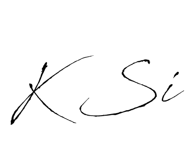 How to make K Si signature? Antro_Vectra is a professional autograph style. Create handwritten signature for K Si name. K Si signature style 6 images and pictures png