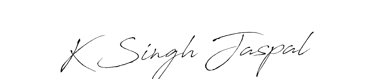 Design your own signature with our free online signature maker. With this signature software, you can create a handwritten (Antro_Vectra) signature for name K Singh Jaspal. K Singh Jaspal signature style 6 images and pictures png
