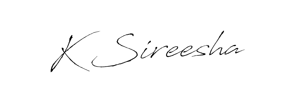 Make a short K Sireesha signature style. Manage your documents anywhere anytime using Antro_Vectra. Create and add eSignatures, submit forms, share and send files easily. K Sireesha signature style 6 images and pictures png