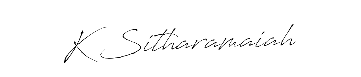 Use a signature maker to create a handwritten signature online. With this signature software, you can design (Antro_Vectra) your own signature for name K Sitharamaiah. K Sitharamaiah signature style 6 images and pictures png