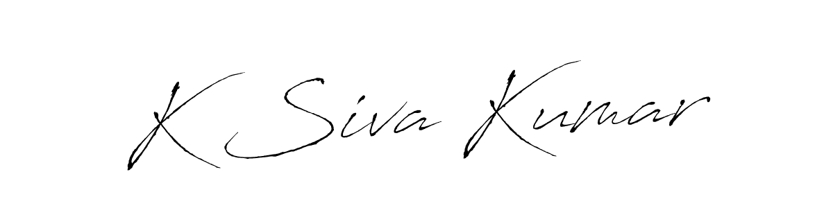 Design your own signature with our free online signature maker. With this signature software, you can create a handwritten (Antro_Vectra) signature for name K Siva Kumar. K Siva Kumar signature style 6 images and pictures png