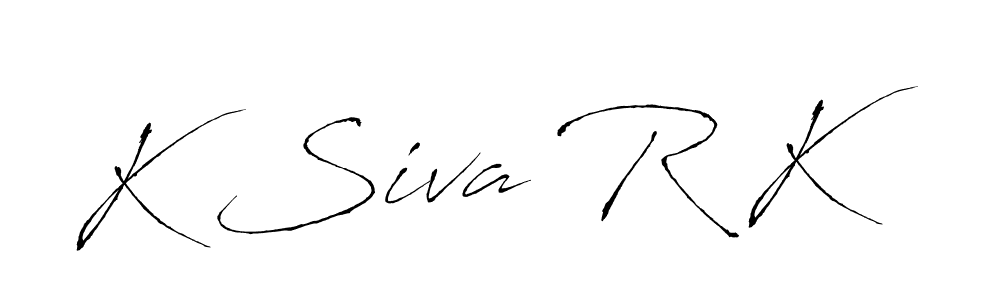 Design your own signature with our free online signature maker. With this signature software, you can create a handwritten (Antro_Vectra) signature for name K Siva R K. K Siva R K signature style 6 images and pictures png