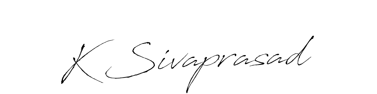 How to Draw K Sivaprasad signature style? Antro_Vectra is a latest design signature styles for name K Sivaprasad. K Sivaprasad signature style 6 images and pictures png