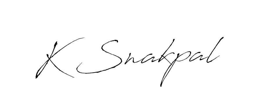 Once you've used our free online signature maker to create your best signature Antro_Vectra style, it's time to enjoy all of the benefits that K Snakpal name signing documents. K Snakpal signature style 6 images and pictures png