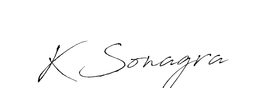 How to make K Sonagra signature? Antro_Vectra is a professional autograph style. Create handwritten signature for K Sonagra name. K Sonagra signature style 6 images and pictures png