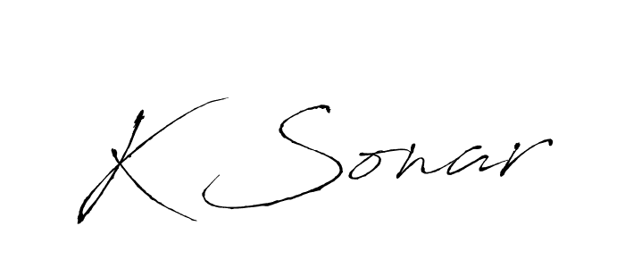 Similarly Antro_Vectra is the best handwritten signature design. Signature creator online .You can use it as an online autograph creator for name K Sonar. K Sonar signature style 6 images and pictures png
