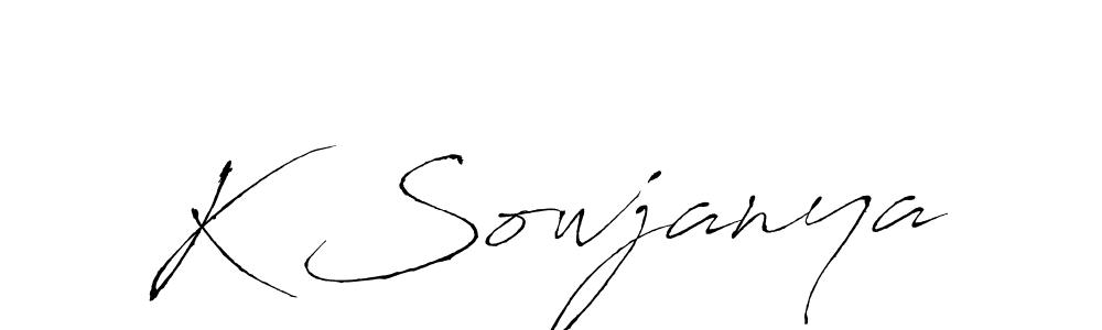 How to make K Sowjanya signature? Antro_Vectra is a professional autograph style. Create handwritten signature for K Sowjanya name. K Sowjanya signature style 6 images and pictures png