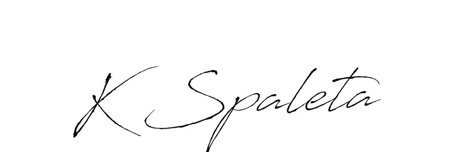 if you are searching for the best signature style for your name K Spaleta. so please give up your signature search. here we have designed multiple signature styles  using Antro_Vectra. K Spaleta signature style 6 images and pictures png