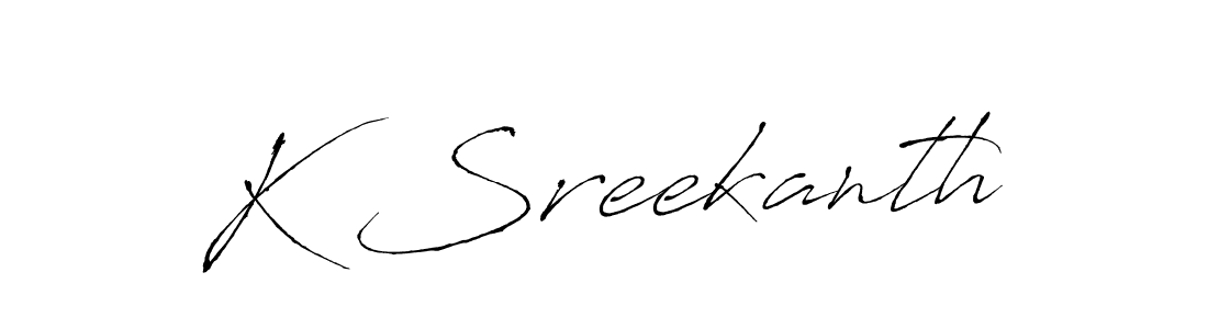 Make a beautiful signature design for name K Sreekanth. Use this online signature maker to create a handwritten signature for free. K Sreekanth signature style 6 images and pictures png