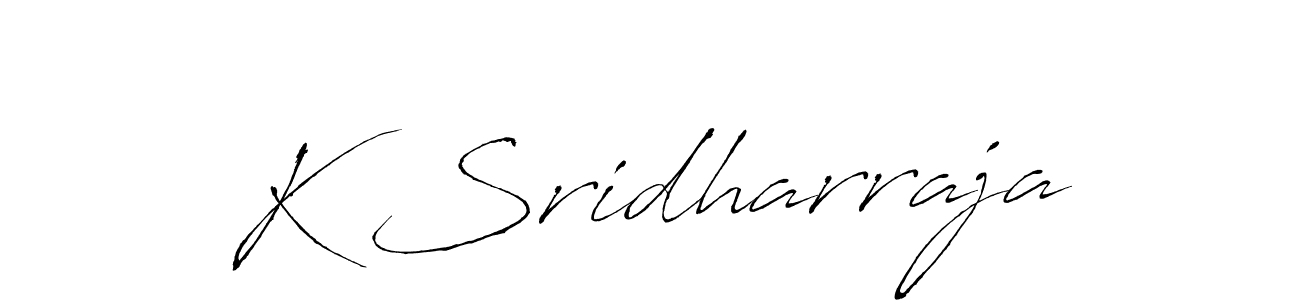 Antro_Vectra is a professional signature style that is perfect for those who want to add a touch of class to their signature. It is also a great choice for those who want to make their signature more unique. Get K Sridharraja name to fancy signature for free. K Sridharraja signature style 6 images and pictures png