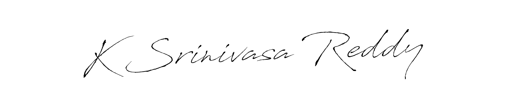 The best way (Antro_Vectra) to make a short signature is to pick only two or three words in your name. The name K Srinivasa Reddy include a total of six letters. For converting this name. K Srinivasa Reddy signature style 6 images and pictures png