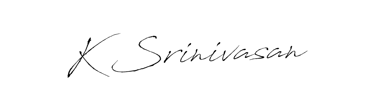 How to make K Srinivasan signature? Antro_Vectra is a professional autograph style. Create handwritten signature for K Srinivasan name. K Srinivasan signature style 6 images and pictures png