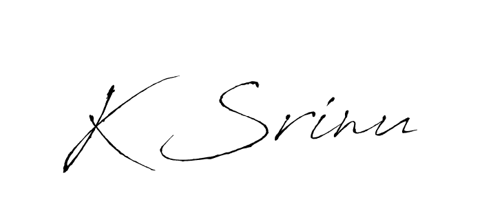 Make a beautiful signature design for name K Srinu. Use this online signature maker to create a handwritten signature for free. K Srinu signature style 6 images and pictures png