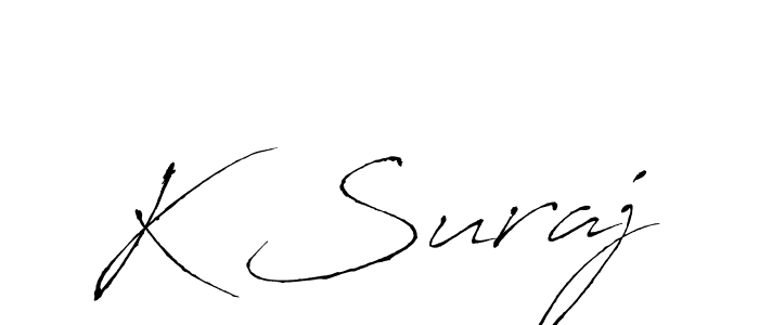 Make a beautiful signature design for name K Suraj. Use this online signature maker to create a handwritten signature for free. K Suraj signature style 6 images and pictures png