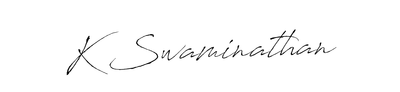 How to make K Swaminathan signature? Antro_Vectra is a professional autograph style. Create handwritten signature for K Swaminathan name. K Swaminathan signature style 6 images and pictures png
