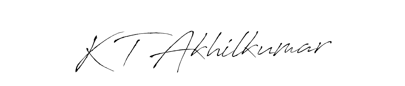 Make a short K T Akhilkumar signature style. Manage your documents anywhere anytime using Antro_Vectra. Create and add eSignatures, submit forms, share and send files easily. K T Akhilkumar signature style 6 images and pictures png