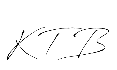 Design your own signature with our free online signature maker. With this signature software, you can create a handwritten (Antro_Vectra) signature for name K T B. K T B signature style 6 images and pictures png