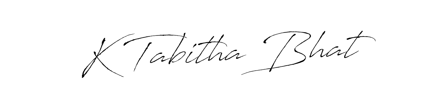 Also we have K Tabitha Bhat name is the best signature style. Create professional handwritten signature collection using Antro_Vectra autograph style. K Tabitha Bhat signature style 6 images and pictures png
