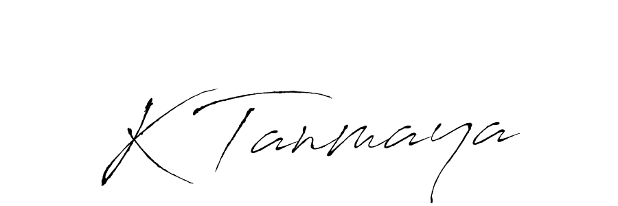 Create a beautiful signature design for name K Tanmaya. With this signature (Antro_Vectra) fonts, you can make a handwritten signature for free. K Tanmaya signature style 6 images and pictures png