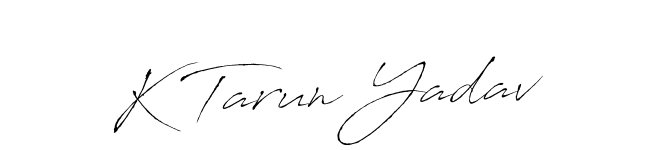 See photos of K Tarun Yadav official signature by Spectra . Check more albums & portfolios. Read reviews & check more about Antro_Vectra font. K Tarun Yadav signature style 6 images and pictures png