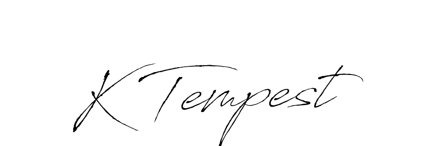 Make a beautiful signature design for name K Tempest. With this signature (Antro_Vectra) style, you can create a handwritten signature for free. K Tempest signature style 6 images and pictures png