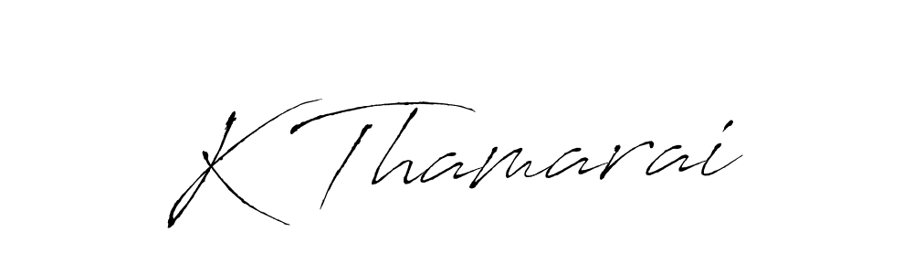 Similarly Antro_Vectra is the best handwritten signature design. Signature creator online .You can use it as an online autograph creator for name K Thamarai. K Thamarai signature style 6 images and pictures png