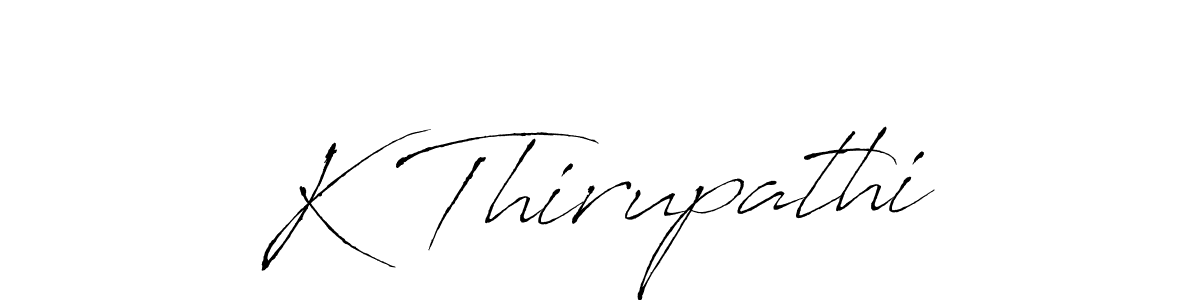 Similarly Antro_Vectra is the best handwritten signature design. Signature creator online .You can use it as an online autograph creator for name K Thirupathi. K Thirupathi signature style 6 images and pictures png