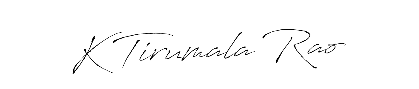 It looks lik you need a new signature style for name K Tirumala Rao. Design unique handwritten (Antro_Vectra) signature with our free signature maker in just a few clicks. K Tirumala Rao signature style 6 images and pictures png