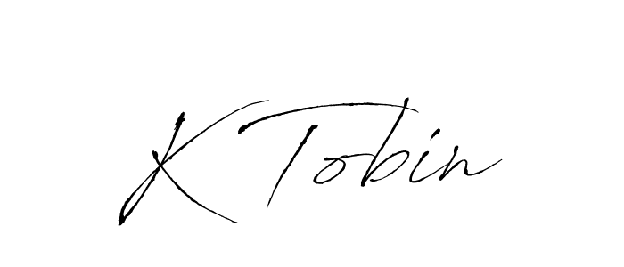 You should practise on your own different ways (Antro_Vectra) to write your name (K Tobin) in signature. don't let someone else do it for you. K Tobin signature style 6 images and pictures png