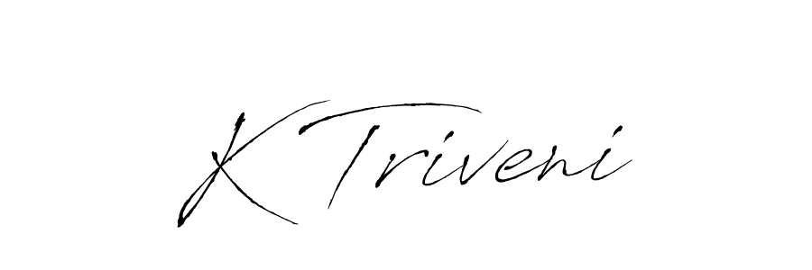 Make a beautiful signature design for name K Triveni. With this signature (Antro_Vectra) style, you can create a handwritten signature for free. K Triveni signature style 6 images and pictures png