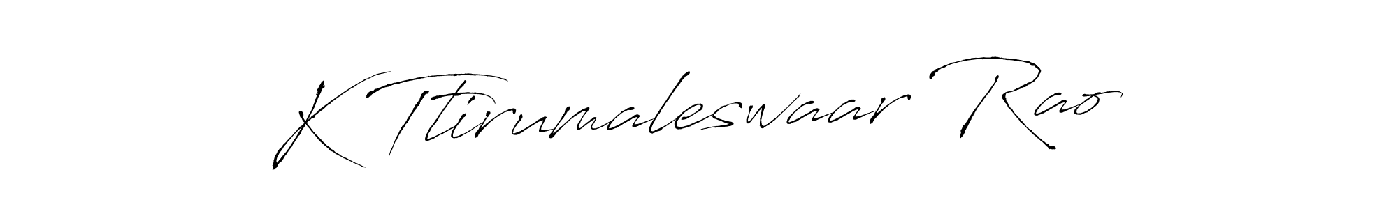 How to make K Ttirumaleswaar Rao signature? Antro_Vectra is a professional autograph style. Create handwritten signature for K Ttirumaleswaar Rao name. K Ttirumaleswaar Rao signature style 6 images and pictures png
