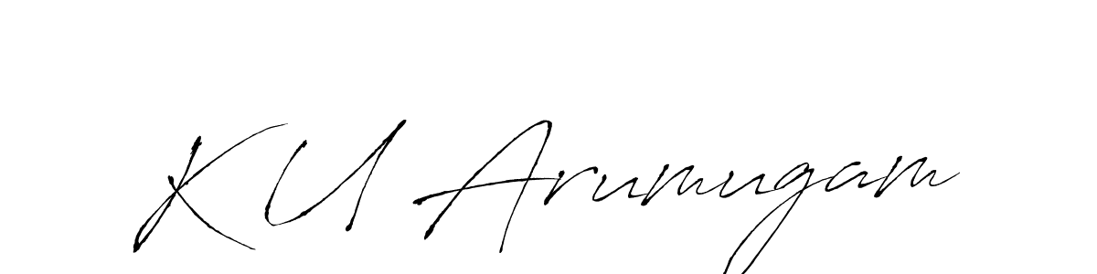 Similarly Antro_Vectra is the best handwritten signature design. Signature creator online .You can use it as an online autograph creator for name K U Arumugam. K U Arumugam signature style 6 images and pictures png