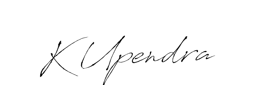 K Upendra stylish signature style. Best Handwritten Sign (Antro_Vectra) for my name. Handwritten Signature Collection Ideas for my name K Upendra. K Upendra signature style 6 images and pictures png