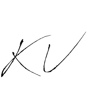 Best and Professional Signature Style for K V. Antro_Vectra Best Signature Style Collection. K V signature style 6 images and pictures png