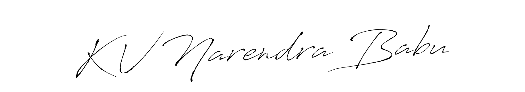 Create a beautiful signature design for name K V Narendra Babu. With this signature (Antro_Vectra) fonts, you can make a handwritten signature for free. K V Narendra Babu signature style 6 images and pictures png